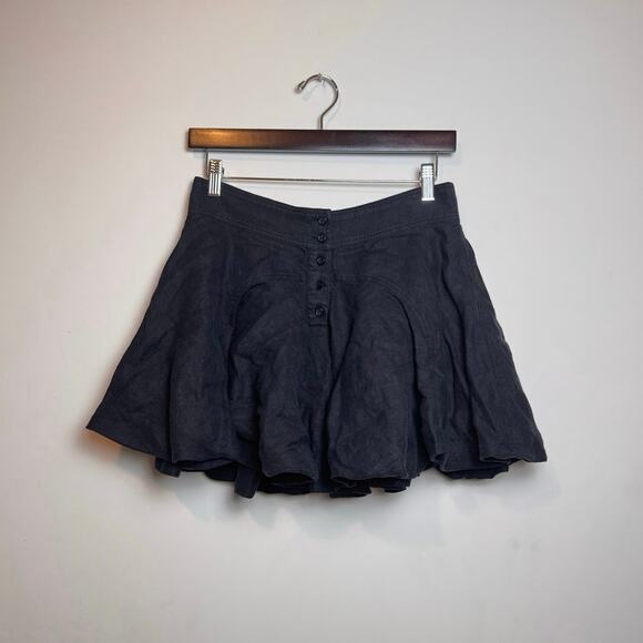 J.Crew Button-up Linen Mini Skirt - Size 4 - Picture 1 of 6